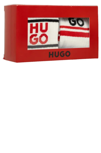 Calze 2-pack 2P QS GIFTSET Hugo Bodywear 	bianco