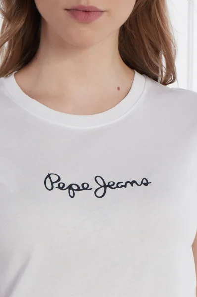 T-shirt LORETTE | Regular Fit Pepe Jeans London 	bianco