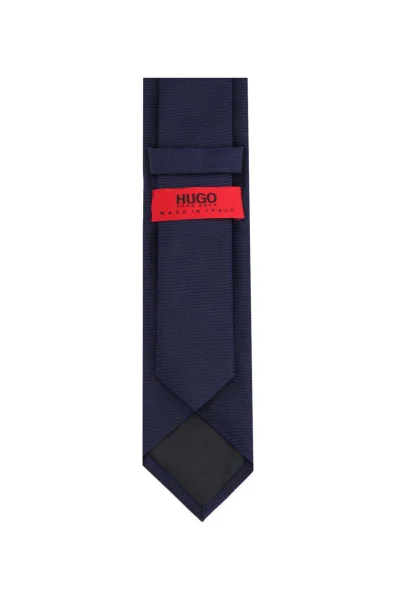 di seta cravatta HUGO 	blu marino