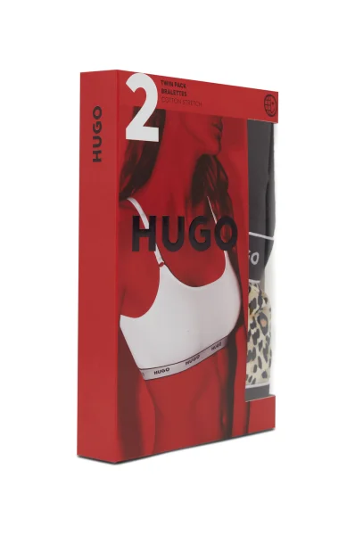 Reggiseno 2-pack TWIN BRALETTE STRIPE Hugo Bodywear 	nero