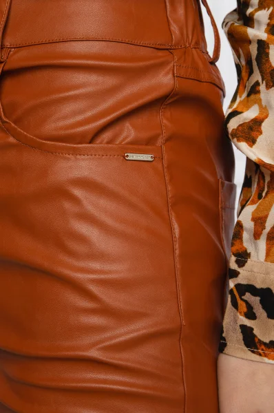 pantaloni di pelle steeval | slim fit Silvian Heach 	marrone