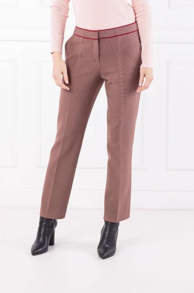 pantaloni taliviena | regular fit BOSS BLACK 	marrone