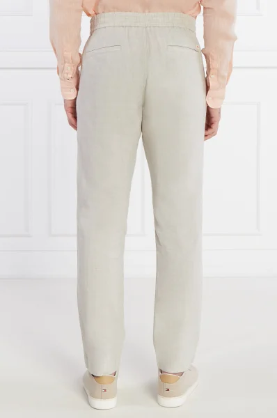 Di lino pantaloni Sanderson-L | Tapered fit BOSS ORANGE 	beige