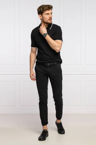 pantaloni chino schino | slim fit BOSS ORANGE 	nero