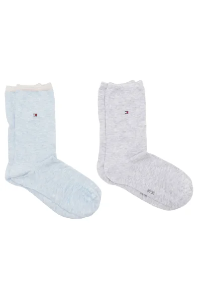 Calze 2-pack Tommy Hilfiger 	grigio cenere