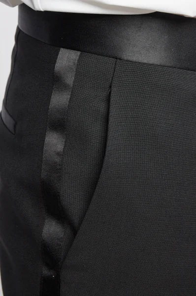 di lana pantaloni h-genius | slim fit BOSS BLACK 	nero