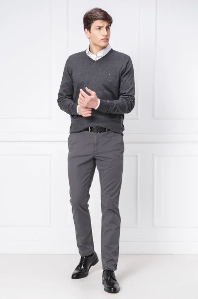 pantaloni chino core denton | straight fit Tommy Hilfiger 	grigio
