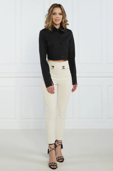 Pantaloni | Tapered fit Elisabetta Franchi 	beige
