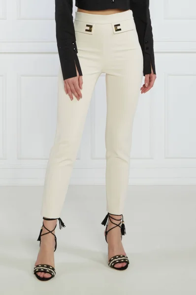 Pantaloni | Tapered fit Elisabetta Franchi 	beige