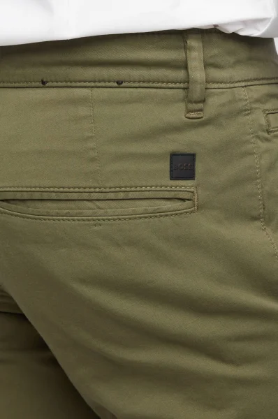 pantaloni chino schino slim | slim fit BOSS ORANGE 	verde oliva