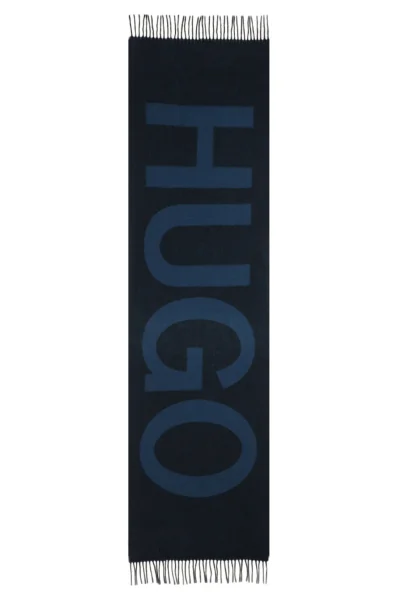 di lana sciarpa unisex z-471 HUGO 	blu marino