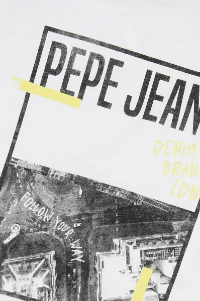 t-shirt crispin | regular fit Pepe Jeans London 	bianco