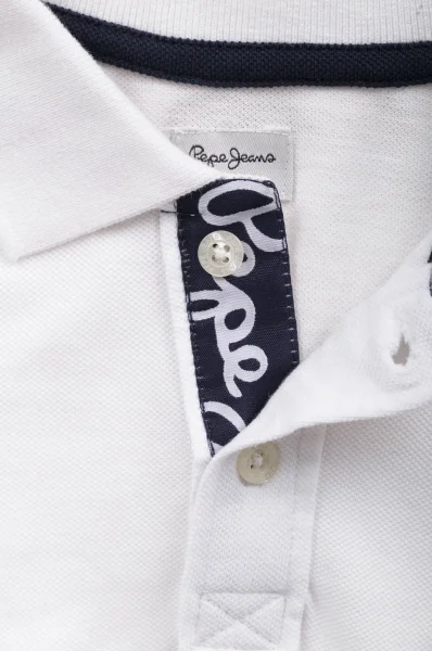 polo thor jr | regular fit | custom slim fit Pepe Jeans London 	bianco