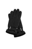 guanti di pelle Calvin Klein 	nero