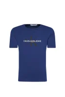 t-shirt monogram logo | regular fit CALVIN KLEIN JEANS 	blu marino