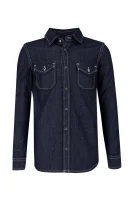 camicia karson dry | regular fit | denim Pepe Jeans London 	blu marino