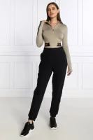 top wo - 1/4 zip | cropped fit Calvin Klein Performance 	sabbia